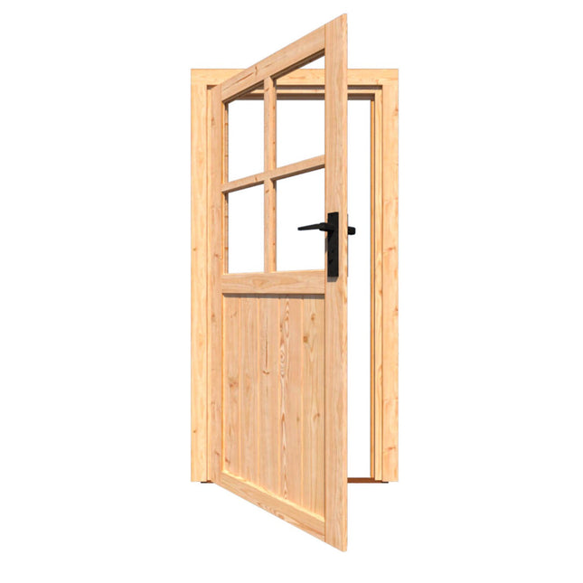 Douglas enkele deur met glas linksdraaiend 199 x 98,5 cm
