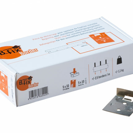 B-Fix borderclips RVS voor Padouk en Ipé