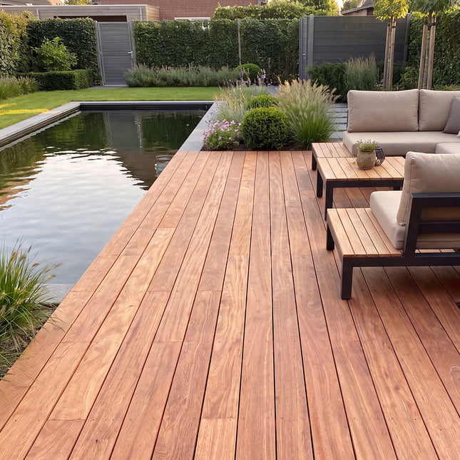 Mandioqueira Hardhouten Vlonderplank 21x145