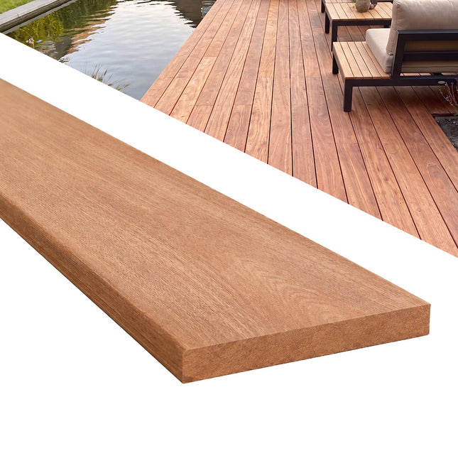 Mandioqueira Hardhouten Vlonderplank 21x145
