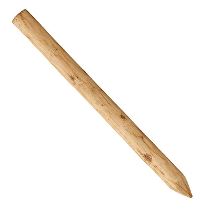 Vuren palen onbehandeld geschild