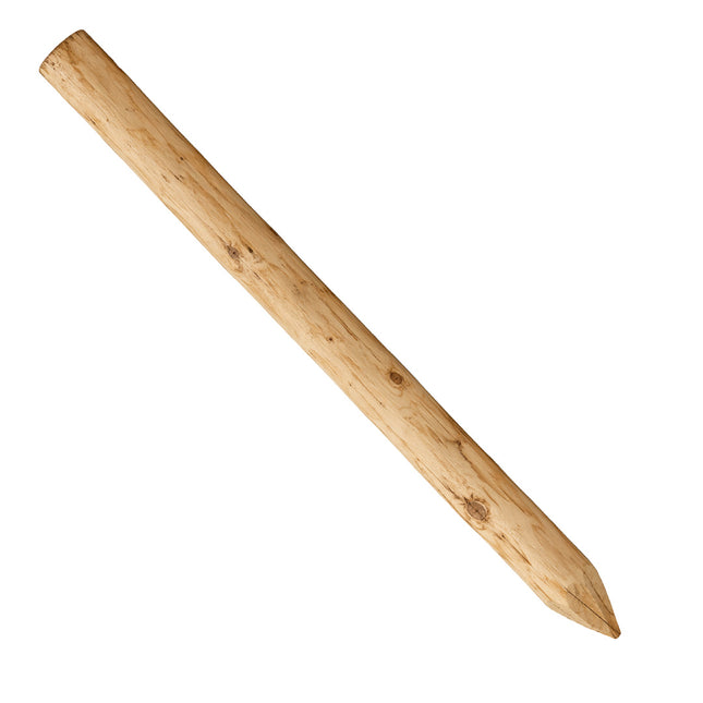 Vuren palen onbehandeld geschild