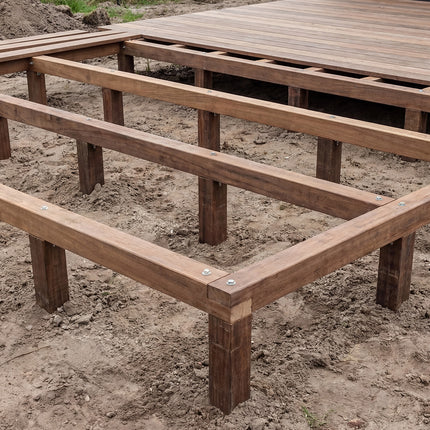 Hardhouten piket paaltjes 40x40x400 mm