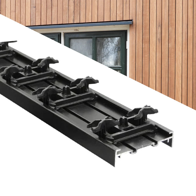 X-clip rail t.b.v 45mm breed