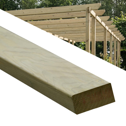 Vuren regels geschaafd geïmpregneerd 44x95
