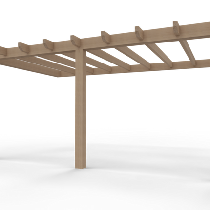Aanbouw Veranda Douglas 3500mm diep - 140mm balken – geschaafd