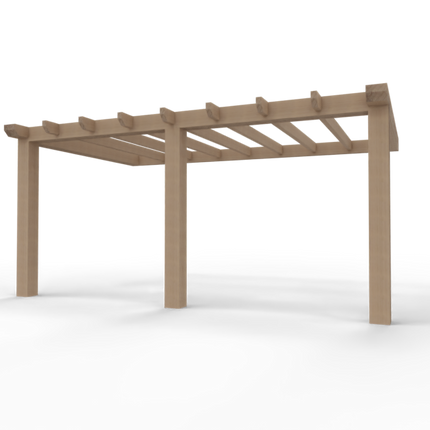 Aanbouw Veranda Douglas 3500mm diep - 190mm balken – geschaafd