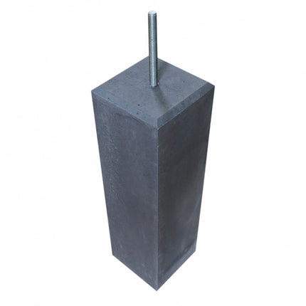 Betonpoer antraciet 150 mm met facetrand