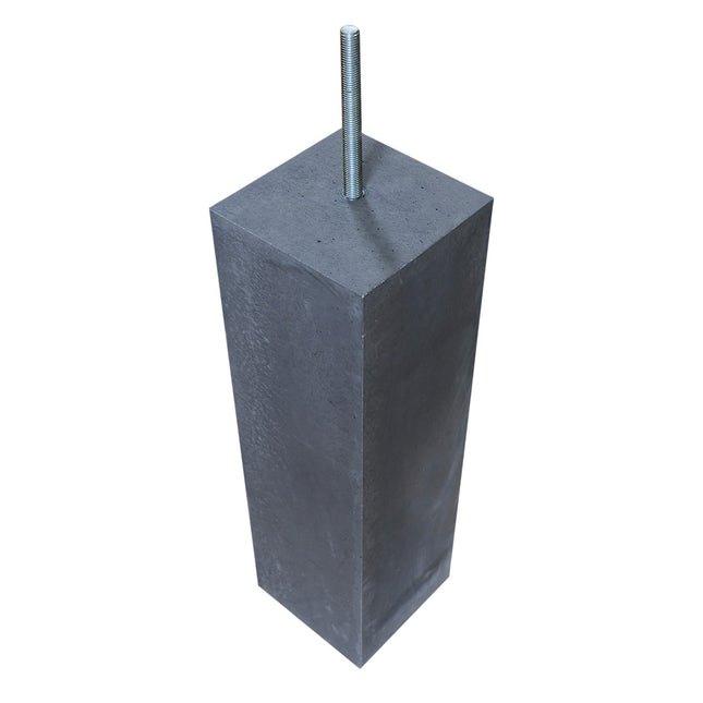 Betonpoer antraciet 150 mm zonder facetrand