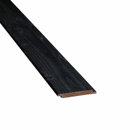Thermisch Vuren - Grenen Channelsiding Zwart 18x143 mm