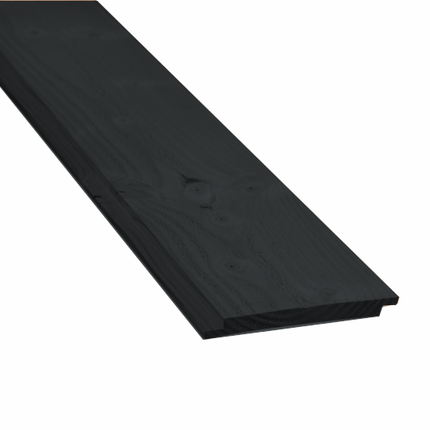 Sponningplank zwart 16x190x5000