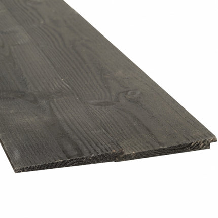 Vuren geimpregneerd Zweeds rabat zwart 23x195x3000