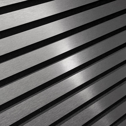 Akoestisch Paneel Nawood Metal Dark Grey 600x3000 mm