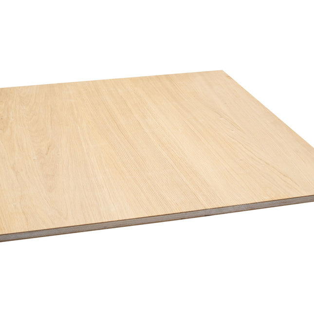 Eiken dikfineer 4 mm op  plaat foutvrij 20x1220x2440 mm