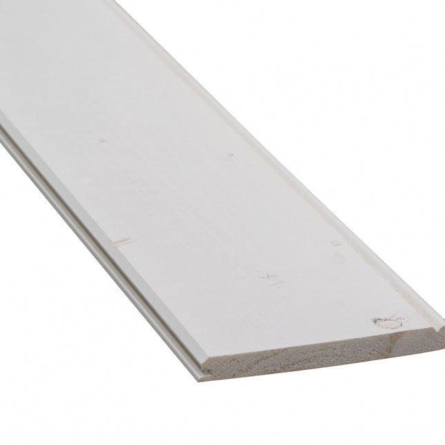Vuren kraaldelen wit gegrond 18x195x4800 mm